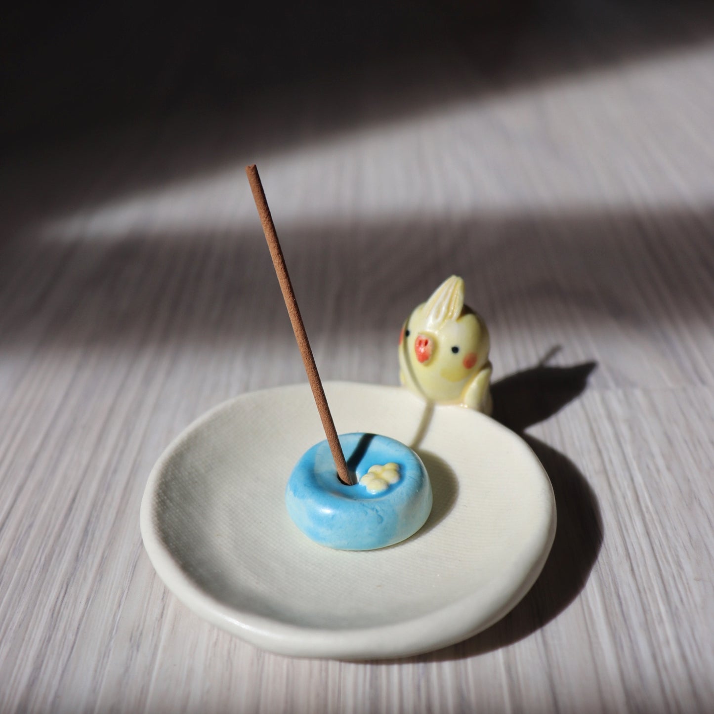 雞尾鸚鵡寶寶迷你線香座|Baby Cockatiel Mini Incense Holder