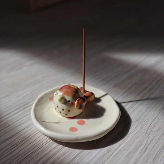 微胖麻雀寶寶迷你線香座|Chubby Baby Sparrow Mini Incense Holder