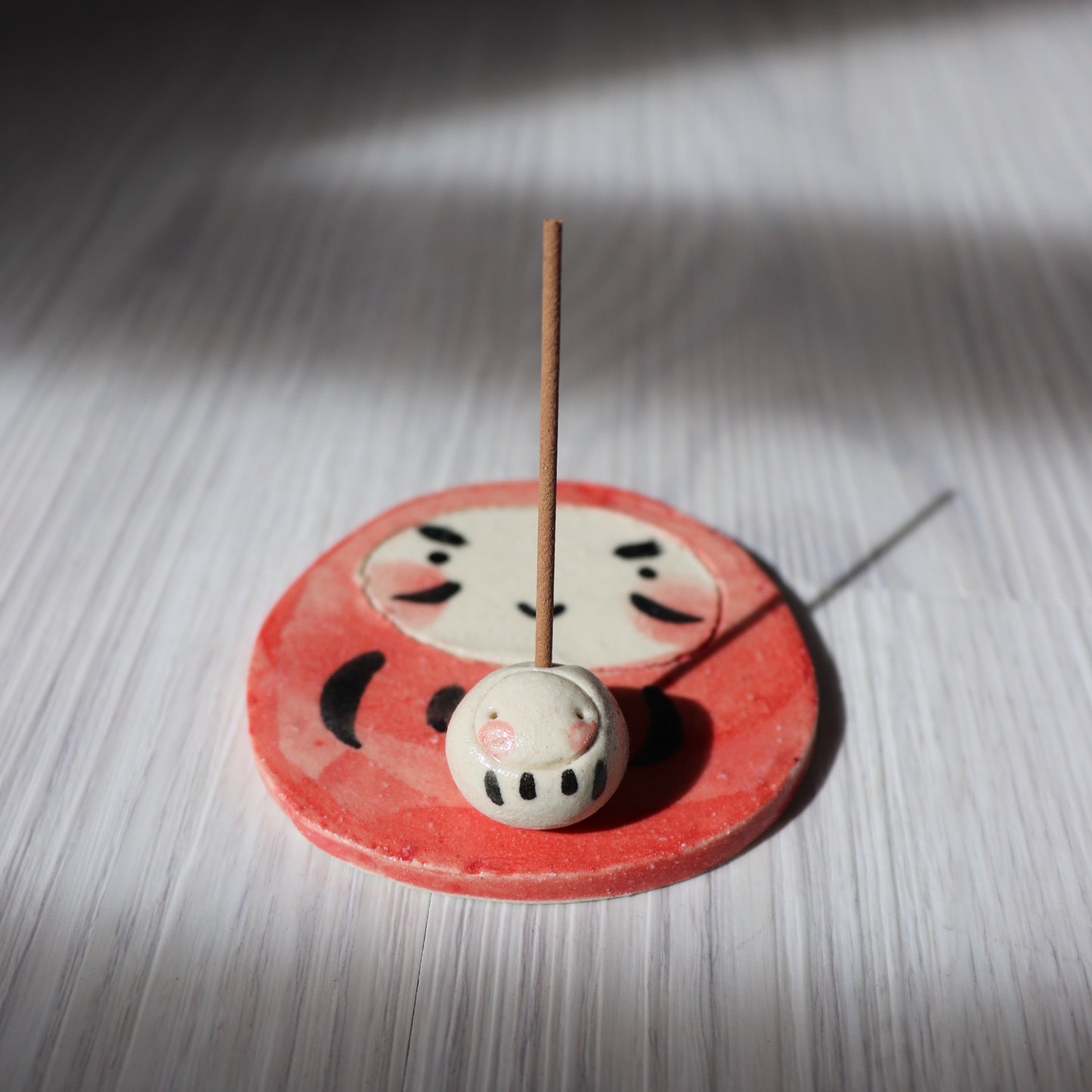 俊俏迷你達摩線香座|Mini Daruma Doll Incense Holder