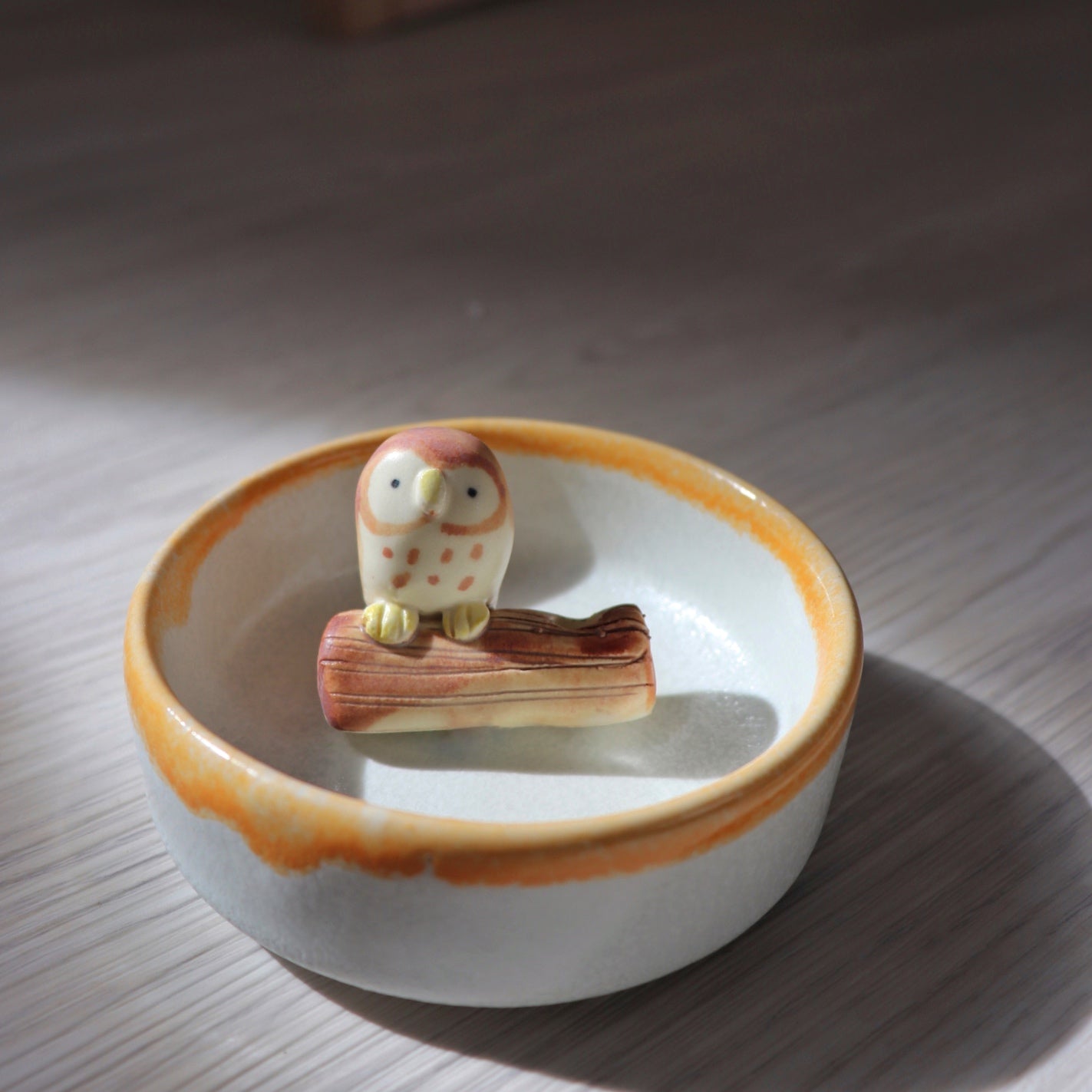 貓頭鷹寶寶線香座｜Baby Owl Incense Holder
